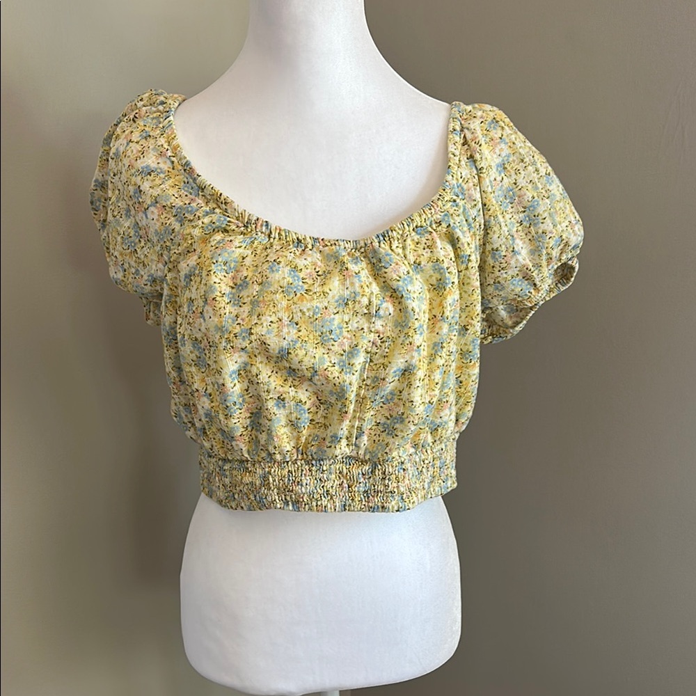 American Eagle Milkmaid Crop Top, Sz M